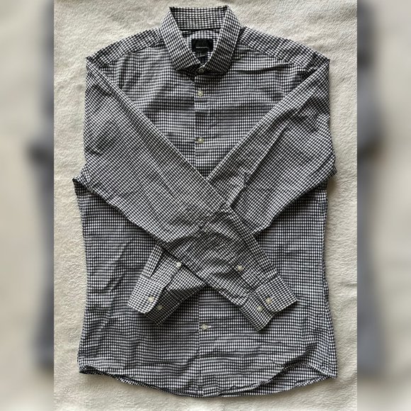 H&M Other - Men's Casual Blue and White Checkered Button Down Shirt